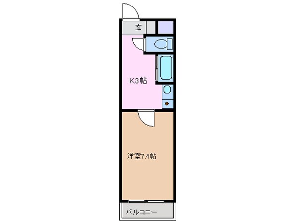 アイルーム亀山上道野の物件間取画像